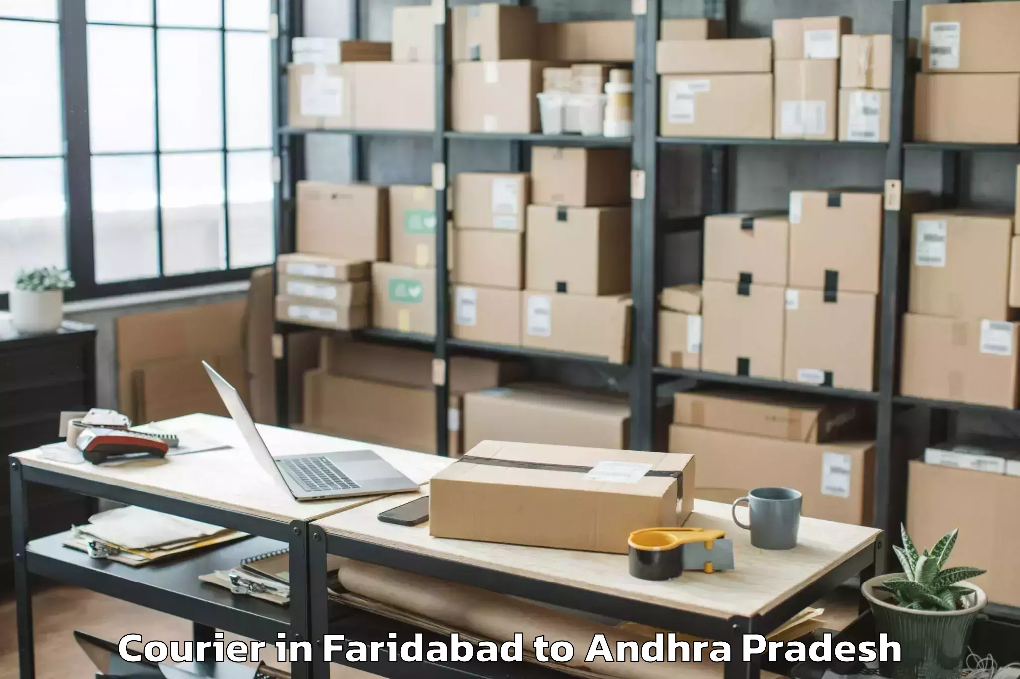 Book Your Faridabad to Kondapalli Courier Today